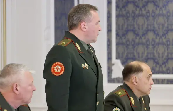 Віктар Хрэнін (у цэнтры) на нарадзе ў Аляксандра Лукашэнкі / president.gov.by
