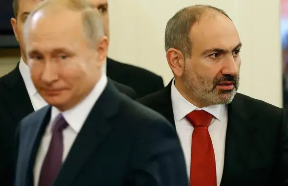 Пуцін і Пашынян / прэс-служба ўрада РА
