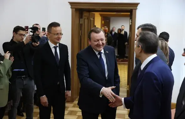 Министры иностранных дел Венгрии и Беларуси Петер Сийярто и Сергей Алейник / mfa.gov.by
