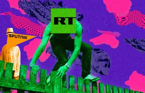 В Европе "запрещена" российская пропаганда, но ей никто не противодействует / коллаж Влада Рубанова, Еврорадио
