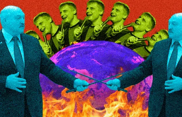 Год быў, мякка кажучы, не самы вясёлы, але без жартаў і мемаў ён нас не пакінуў / калаж Улада Рубанава
