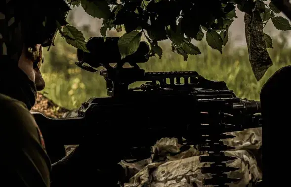 Беларус з батальёна "Літвін" на фронце / t.me/belwarriors/
