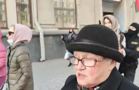 Затрыманне Марыі Ціханавай 25 сакавіка ў Мінску / скрын з відэа&nbsp;@pridybaylo