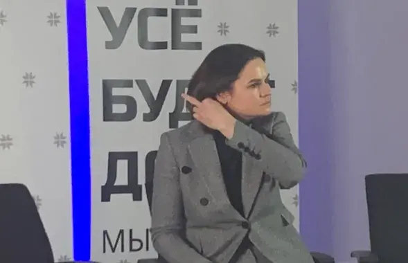 Sviatlana Tsikhanouskaya in Warsaw, January 23, 2023 / Euroradio
