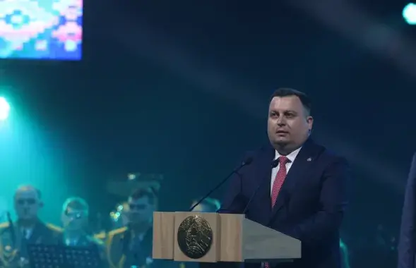 Дзмітрый Пантус выступае на MILEX-2023 / sb.by
