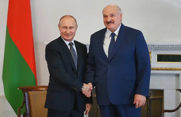 Уладзімір Пуцін і Аляксандр Лукашэнка / РБК