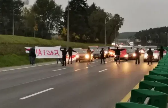 Блокировка МКАД / @vjbelarus