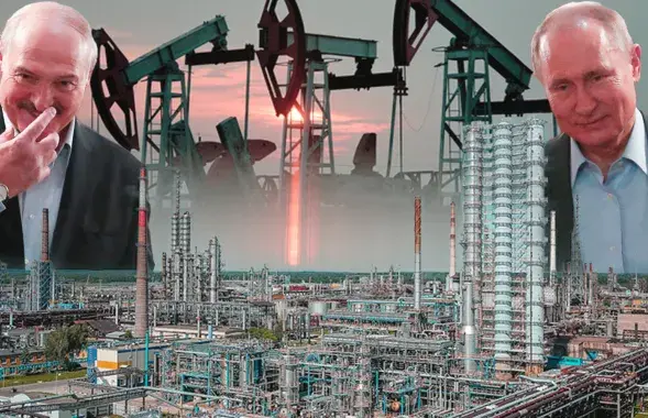 Russia exports oil to Belarus on friendly terms/collage by Ulad Rubanau, Euroradio