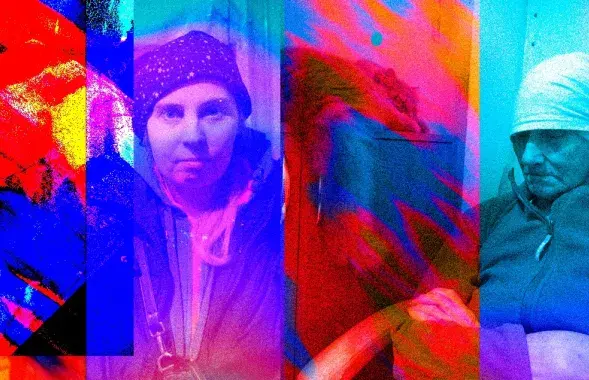 “На третий день войны мама нашла карту Киевской области. По карте она пыталась понять, откуда на Киев идут “рашисты” / коллаж Влада Рубанова, Еврорадио
