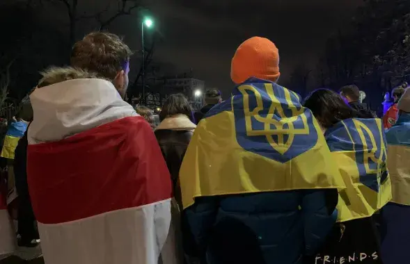 Акцыя ў Варшаве / Еўрарадыё
