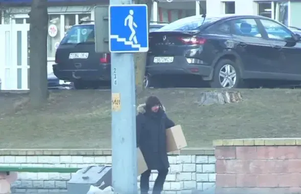 Гродзенскі "акцёр-тэрарыст" / Скрыншот з відэа 
