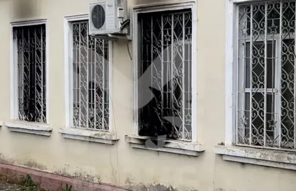 Военкомат в Хабаровске после попытки поджога / t.me/amur_mash
