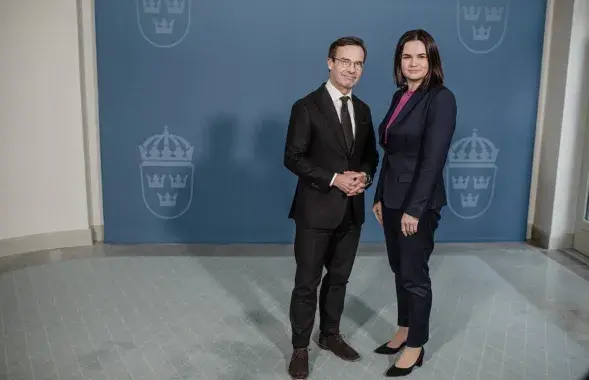 Светлана Тихановская с премьер-министром Швеции / https://twitter.com/Tsihanouskaya
