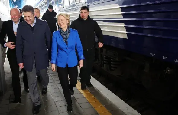 Урсула фон дэр Ляен у Кіеве / https://twitter.com/vonderleyen
