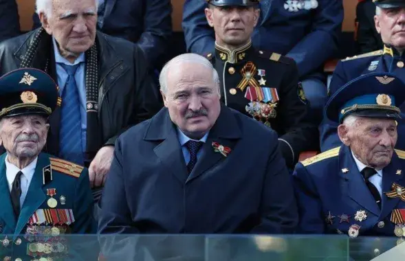Александр Лукашенко на параде Победы в Москве / ТАСС
