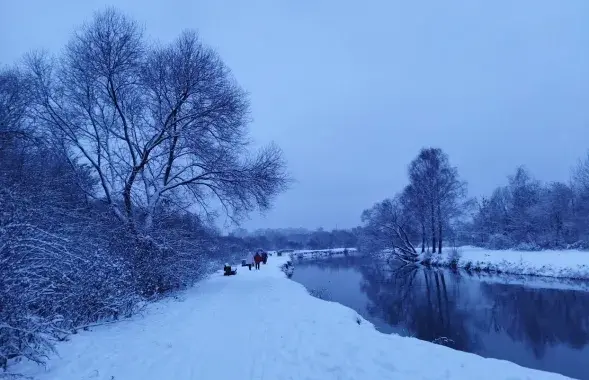 Снег в Минске / Еврорадио

