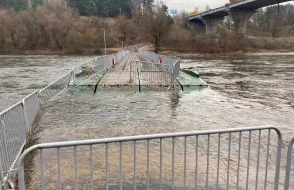 Спуски оказались под водой / autogrodno.by
