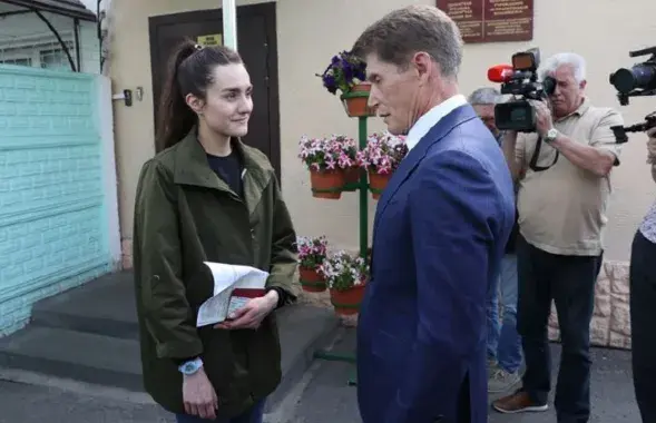 Sofia Sapega after her release from the Homiel colony / BELTA
