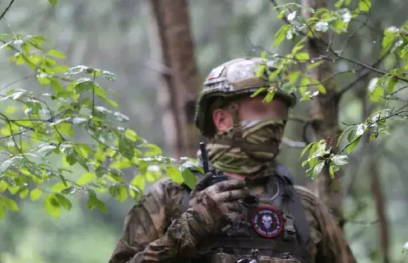 Вагнеровец в белорусском лесу / t.me/modmilby/
