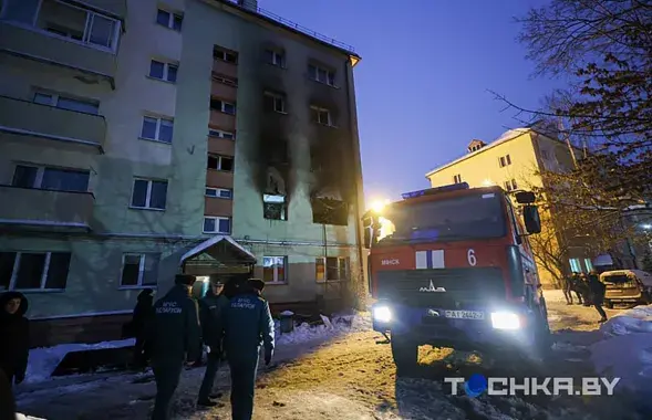 Дом на бульвары Шаўчэнкі ў Мінску, дзе адбыўся выбух / tochka.by
