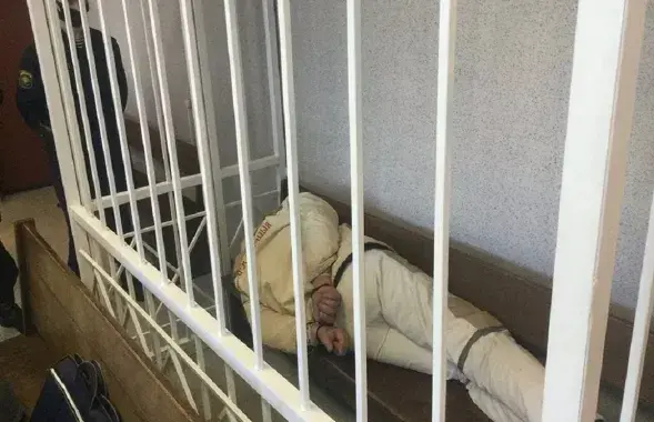 Алесь Пушкин в суде​ / sputnik.by