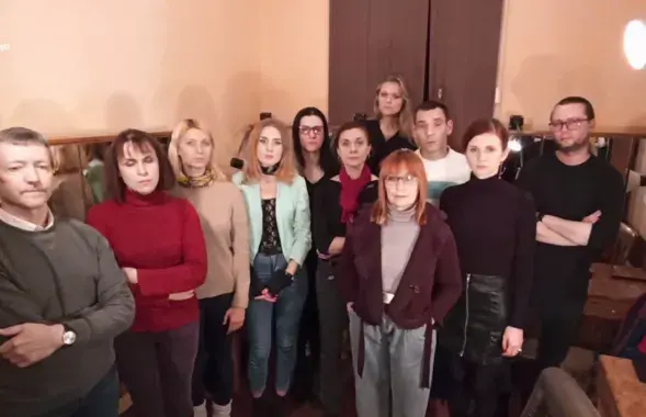 Артысты Гродзенскага драмтэатра далучыліся да агульнанацыянальнай забастоўкі