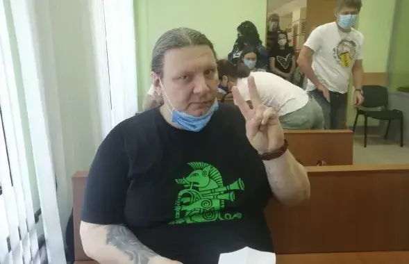 Владислав Новожилов в суде / vk.com/palieskajaviasna​