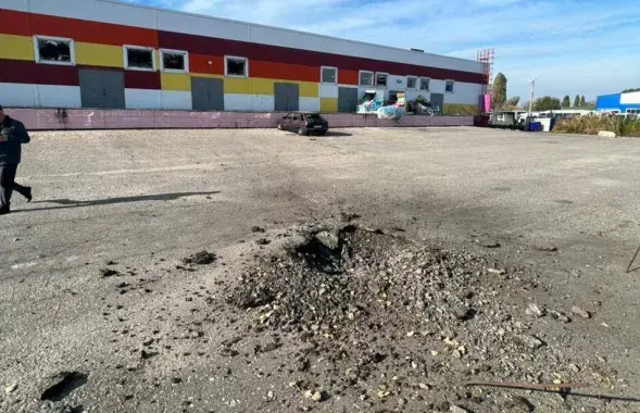 Пад абстрэл сёння трапіў і горад Шабекіна ў Белгарадскай вобласці / @vvgladkov
