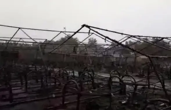 Сгоревший лагерь / Кадр из видео