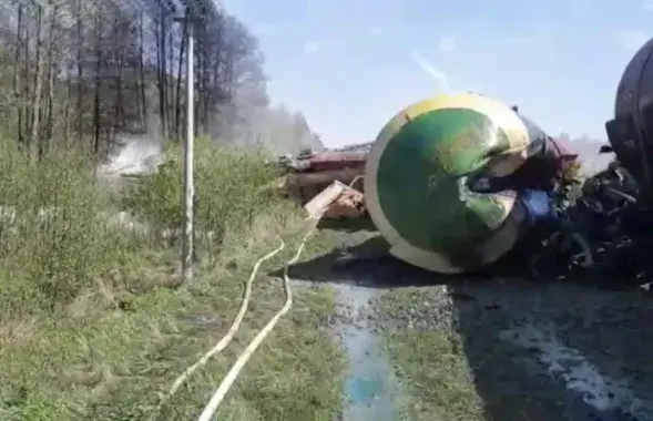 The train that went downhill near Bryansk / smotrim.ru
