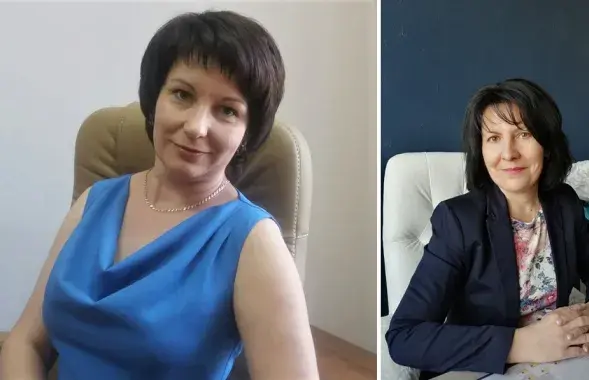 Намесніца дырэктара брэсцкай школы-сада №10 Людміла Марчук і дырэктар Алена Буглаева