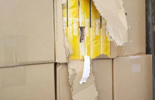 Беларускія кантрабандныя цыгарэты злавілі ў Расіі / customs.gov.ru
