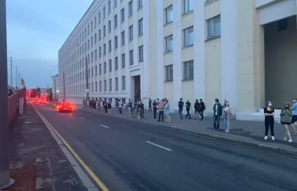 Live chains on the streets of Minsk / Euroradio​