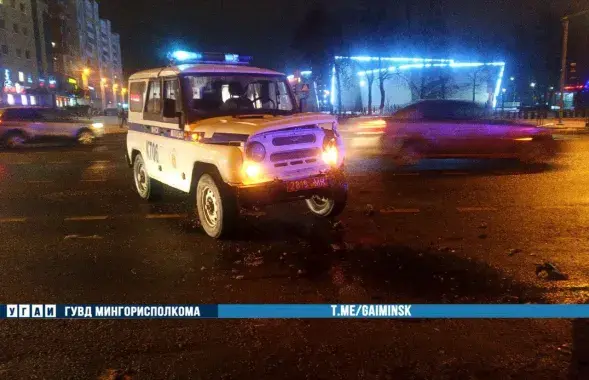 Повреждён автомобиль "оперативного назначения" / ГАИ​