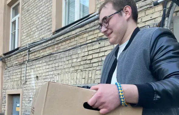 Беларус збірае гуманітарную дапамогу Украіне&nbsp;/ Аляксандр Белавусаў / "Новая газета &mdash; Балтия"