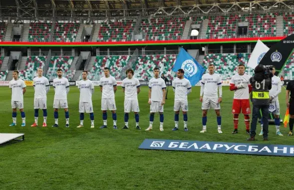 Футболисты "Динамо" перед матчем с "Неманом"&nbsp; @fc_dinamominsk​