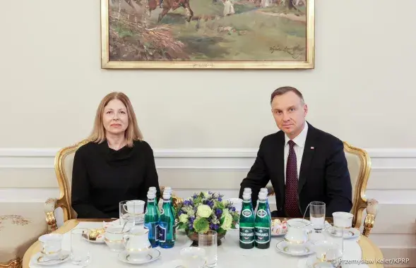 Наталья Пинчук и Анджей Дуда / twitter.com/prezydentpl
