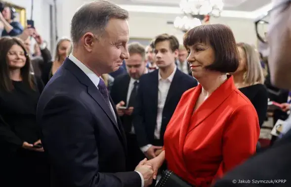 Анджэй Дуда і Алена Бандарэнка /&nbsp;prezydent.pl

