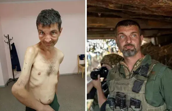 Михаил Дианов после и до плена / соцсети
