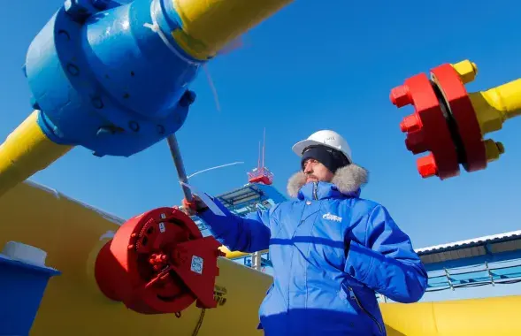 "Газпром" пастаўляе газ у Латвію