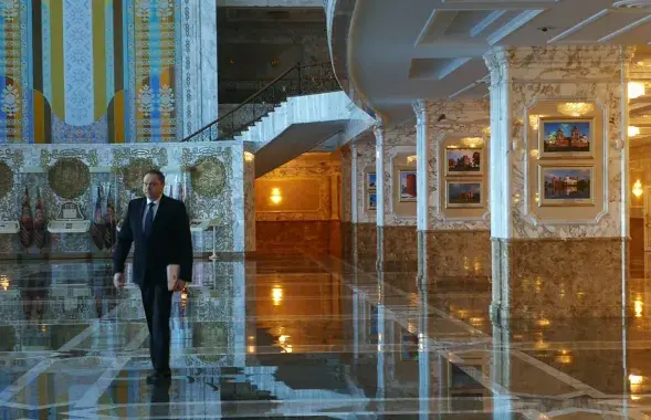 Владимир Караник во Дворце Независимости, 12 марта 2020-го / @minzdravbelarus