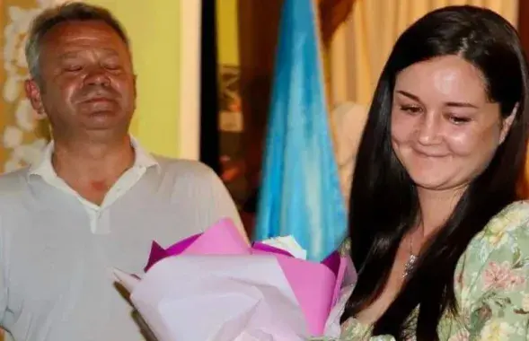 Карина Потемкина получает благодарность за помощь от властей Бучи / личный архив
