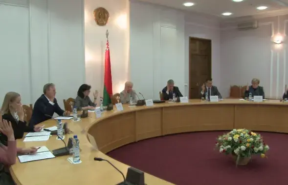 Во время заседания Центризбиркома / кадр из видеотрансляции​