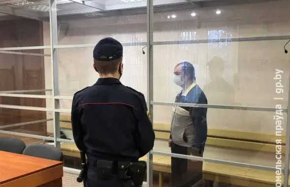 Siarhei Dzerbianiou on trial / gp.by
