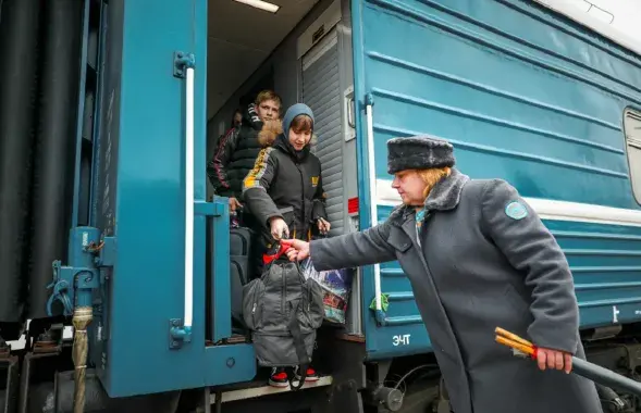 Children from the Russian-occupied territory of Ukraine in Belarus, April 2023 / sb.by
