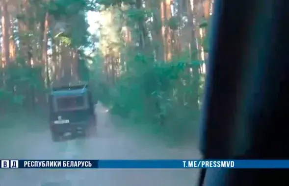 Погоня в Кобринском районе / кадр из видео​