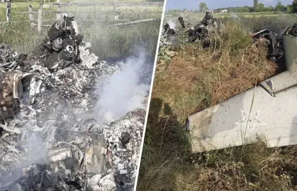Збіты вагнераўцамі самалёт расійскіх ВКС
