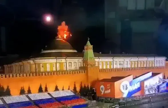 Два дроны ўзарваліся над маскоўскім Крамлём у ноч на 3 траўня /&nbsp;&nbsp;@redakciya_channel
