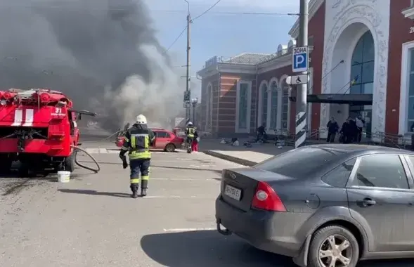 Железнодорожный вокзал Краматорска / t.me/pavlokyrylenko_donoda​