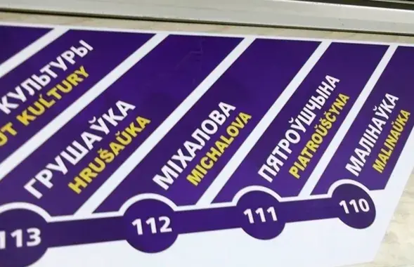 Назвы метро на беларускай лацінцы / adukar.com
